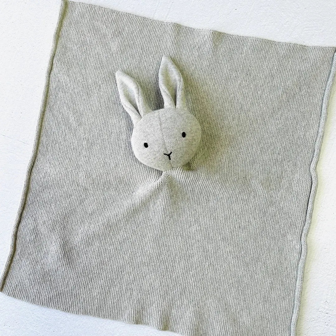 Bobble Knit Baby Blanket & Lovey Gift SET (Organic) - The Baby Blanket Store LLC Crib Blanket 30" x 42"