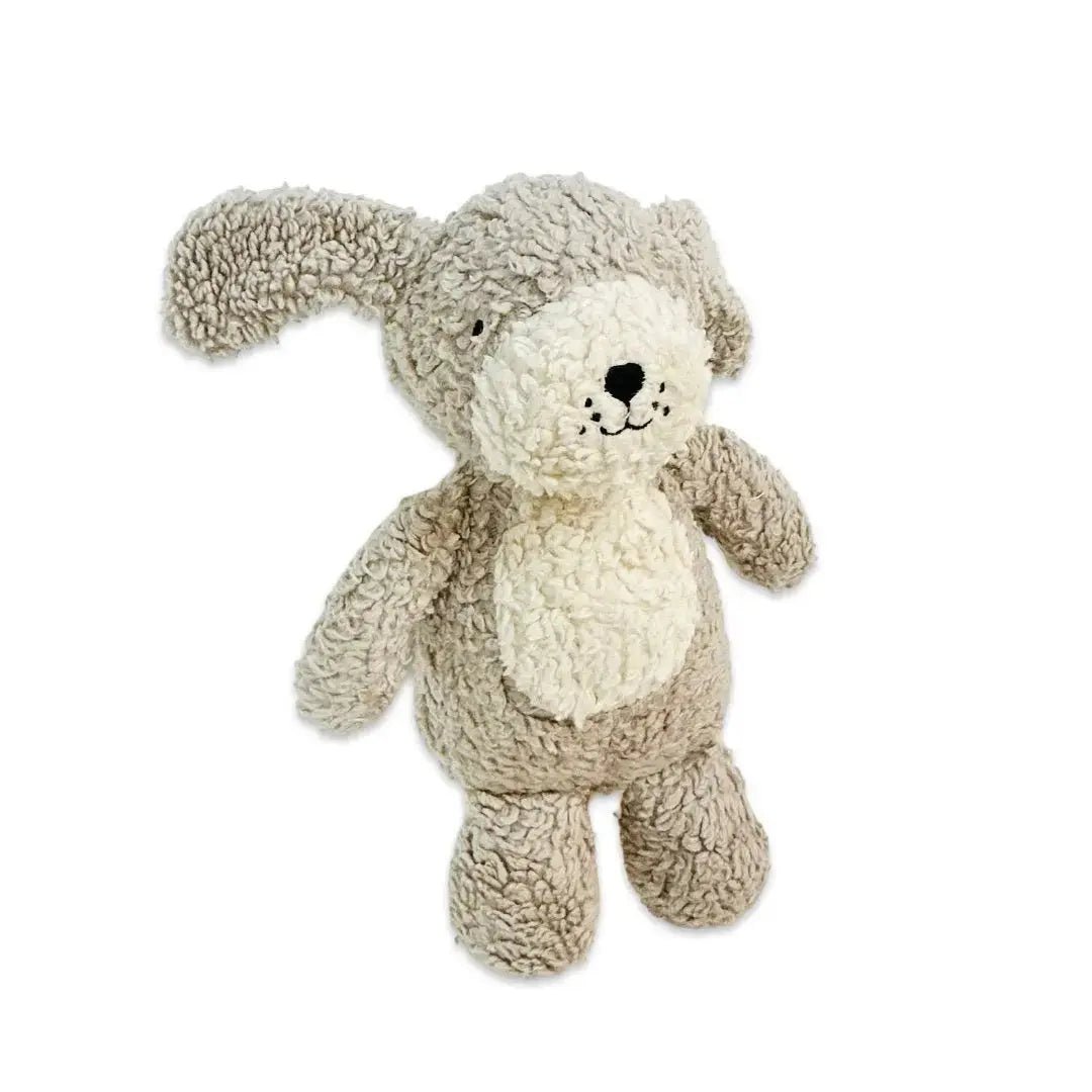 Cozy Sherpa Cable Knit Baby Blanket & Rocky Stuffed Dog Bundle Viverano Organics Bundle