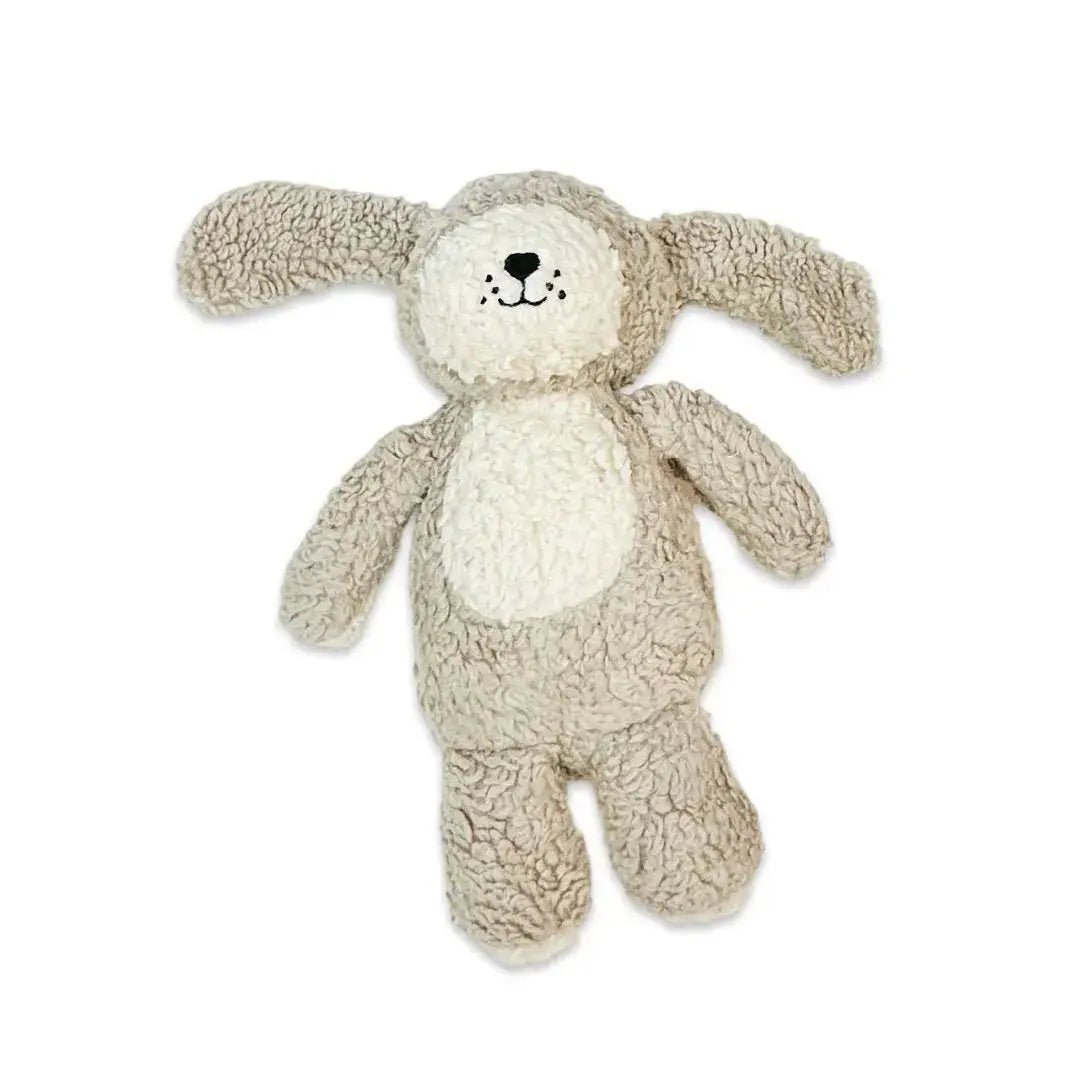 Cozy Sherpa Cable Knit Baby Blanket & Rocky Stuffed Dog Bundle Viverano Organics Bundle