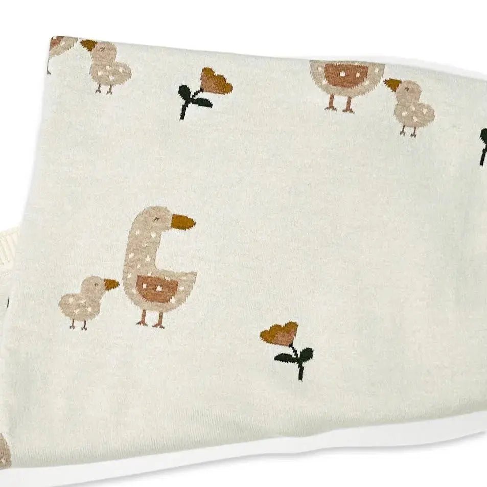 Duck Mommy & Me and Plush Horse with Gentle Rattle The Baby Blanket Store Bundle
