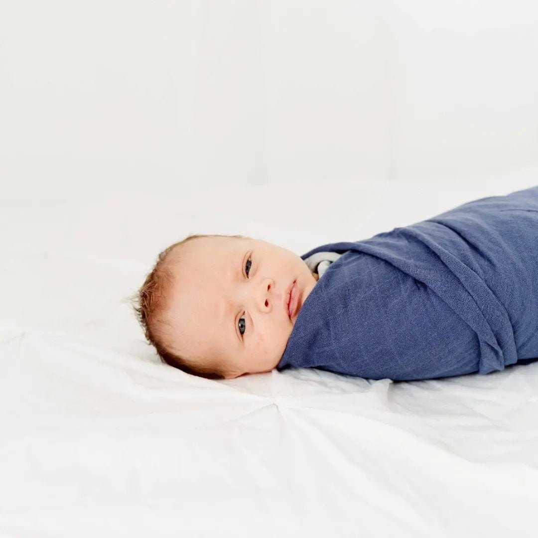 Organic Cotton Muslin Swaddle Blankets - Night - The Baby Blanket Store LLC