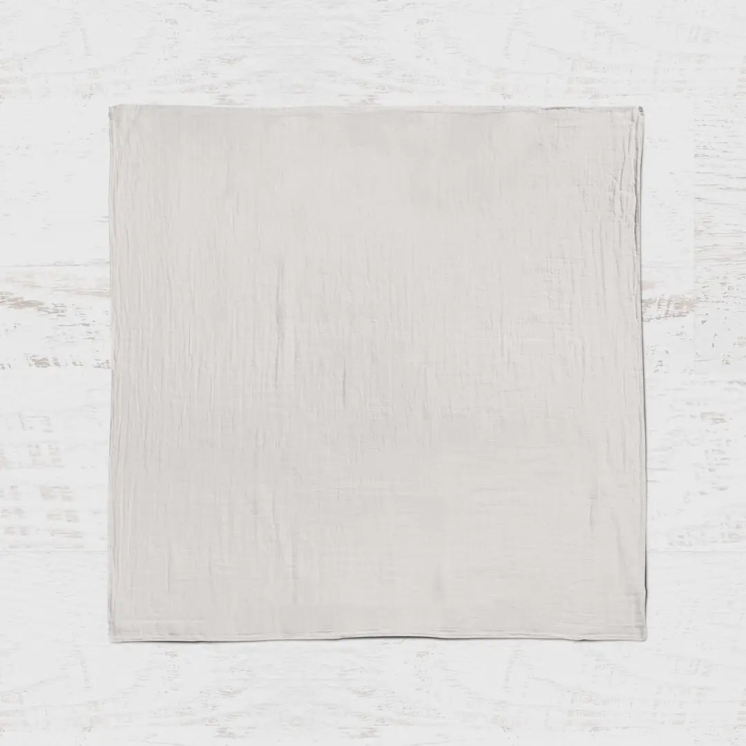 Organic Cotton Muslin Swaddle and Nursing Blanket - Sand - The Baby Blanket Store LLC Crib Blanket 47" x 47"