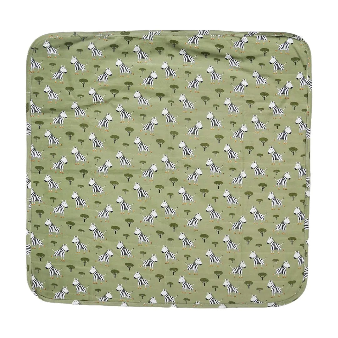 Skater Zebra - Organic Cotton Jersey Baby Blanket - The Baby Blanket Store LLC Crib Blanket 32"x 40"