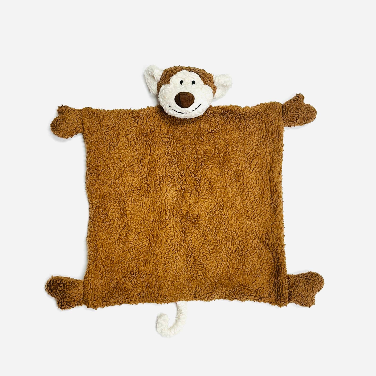 The Baby Blanket Store Security Blankets Monkey / OS Lovey Security Blanket | Organic Cotton Sherpa | Choose One