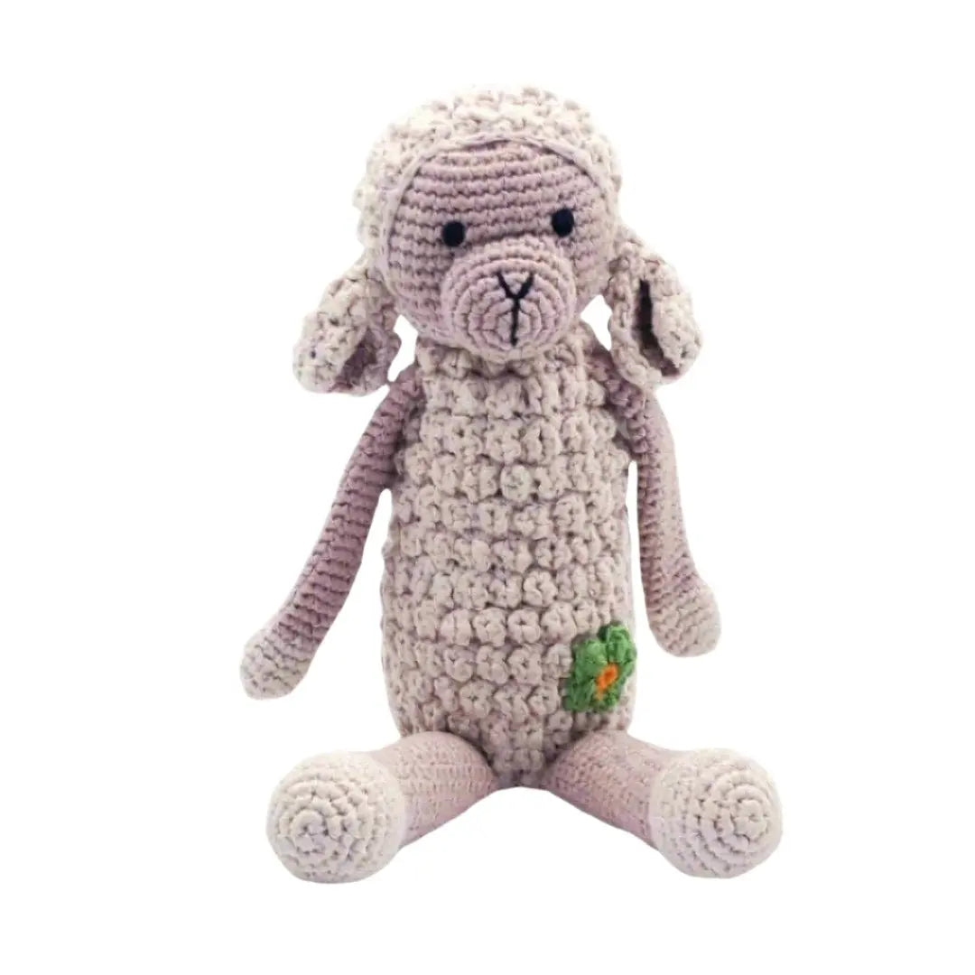 Baby Lamb - Handmade Organic Cotton - The Baby Blanket Store LLC Stuffed Animal 