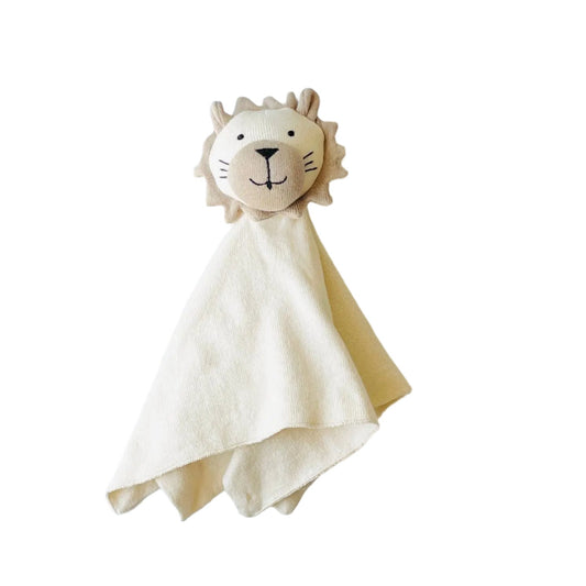 Lion - Organic Baby Lovey Security Blanket Cuddle Cloth Viverano Organics