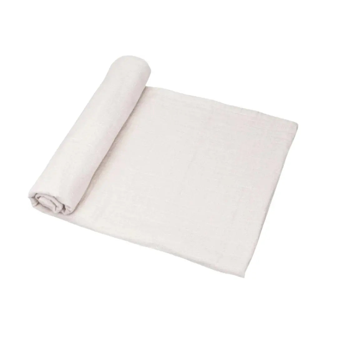 Organic Cotton Muslin Swaddle Blankets - Mauve - The Baby Blanket Store LLC Sand