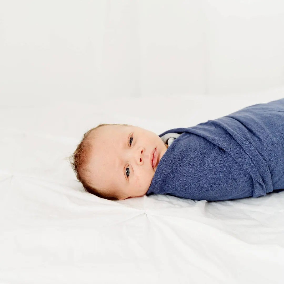 Organic Cotton Muslin Swaddle Blankets - Night - The Baby Blanket Store LLC 