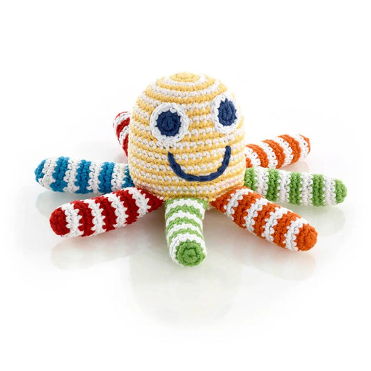 Plush Ocean Toy - Rainbow Octopus Pebble