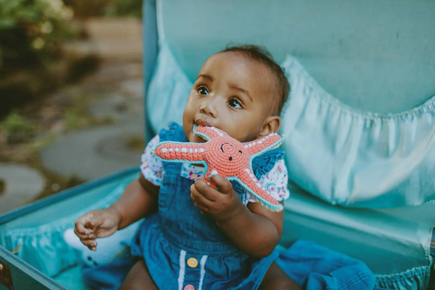 Plush Ocean Toy - Starfish Rattle Pebble