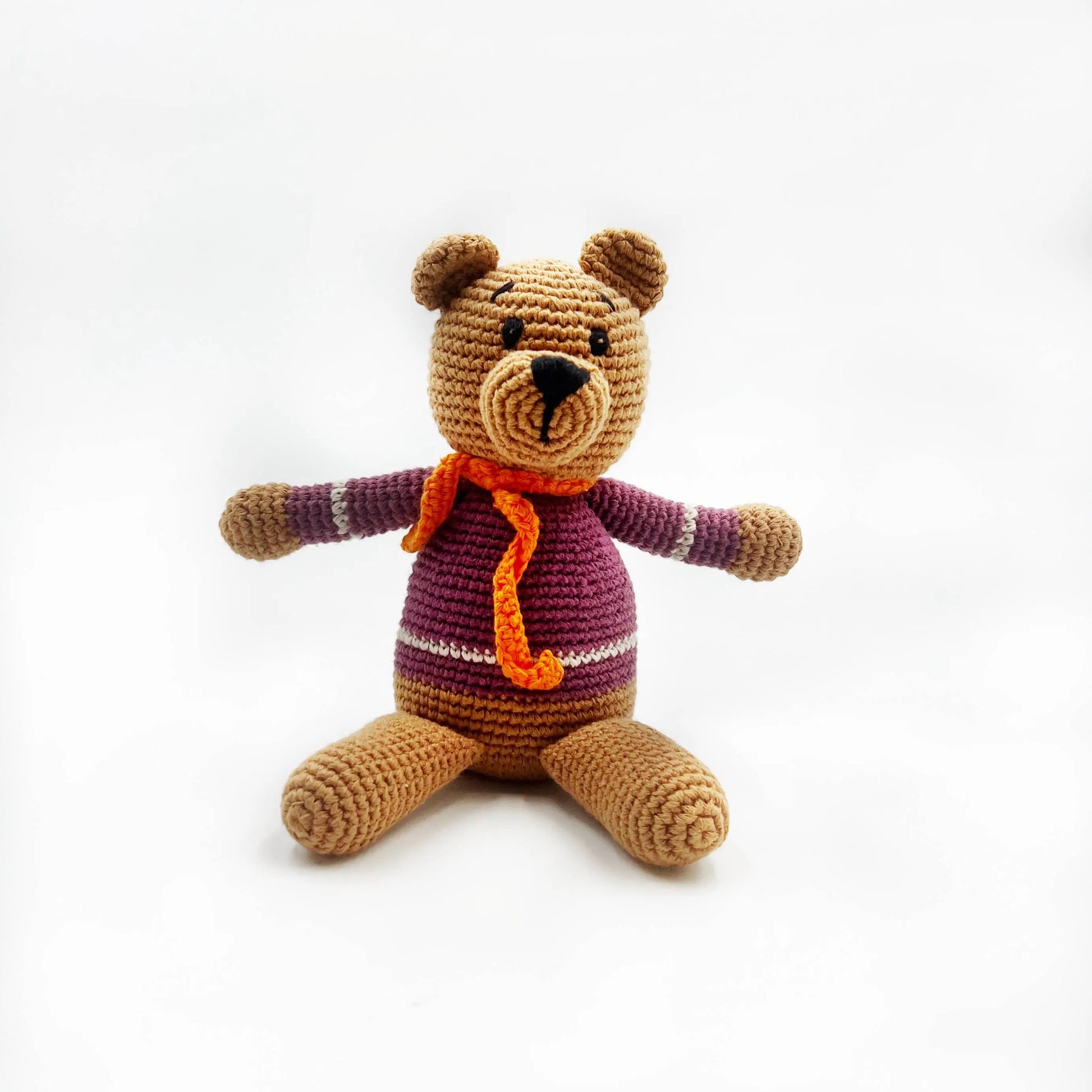 Teddy Bear Soft Purple - Handmade Organic Cotton Pebble