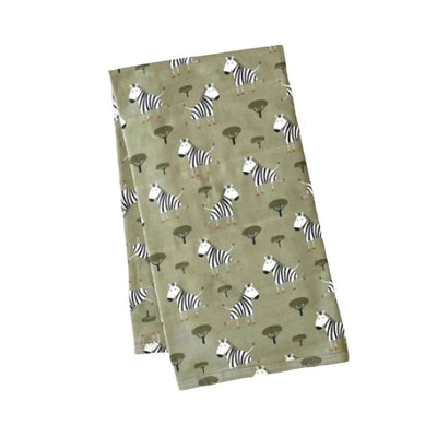 The Baby Blanket Store Crib Blanket 32"x 40" Skater Zebra - Organic Cotton Jersey Baby Blanket