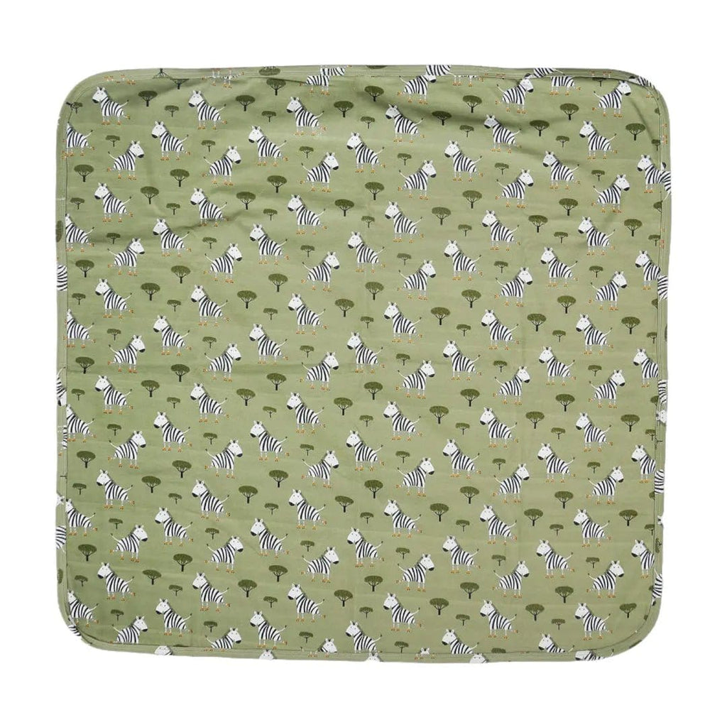 The Baby Blanket Store Crib Blanket 32"x 40" Skater Zebra - Organic Cotton Jersey Baby Blanket