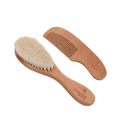 Our Green House Baby Brush and Comb - Wooden