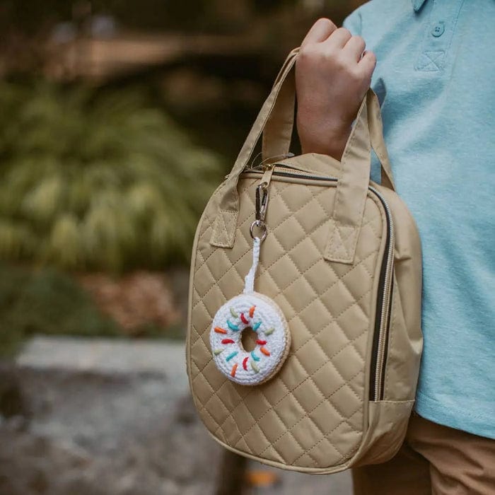The Baby Blanket Store Bag Charm White Donut with Sprinkles | Bag Charm