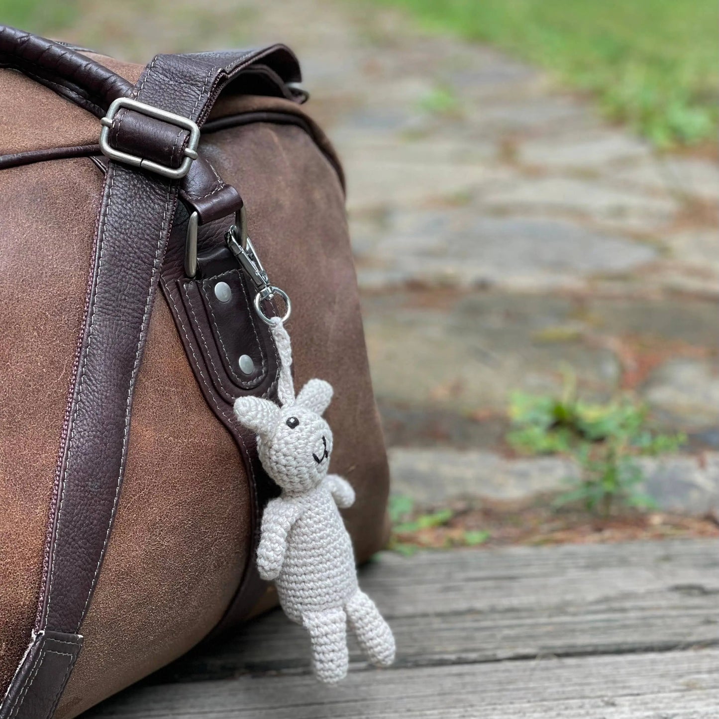 Bag Charm - Cream Bunny - The Baby Blanket Store - at The Baby Blanket Store. (, )