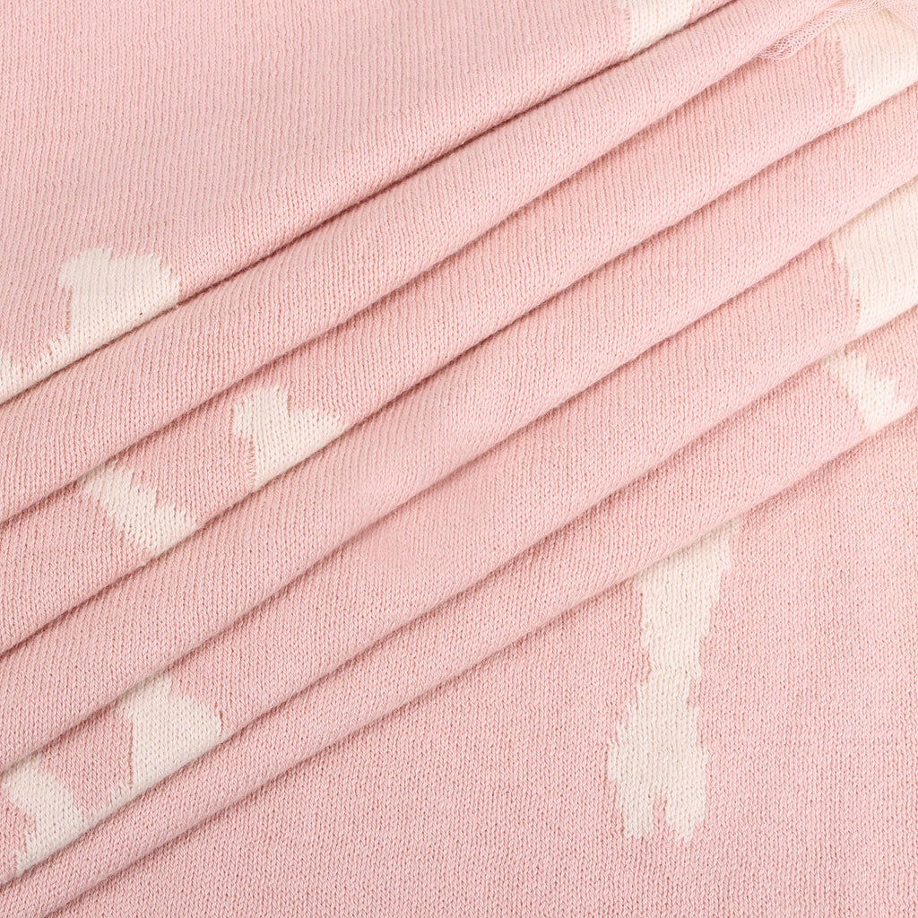 Viverano Organics Ballerina Tutu 3D - Jacquard Sweater Knit Baby Blankets