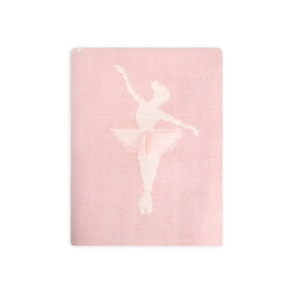 Viverano Organics Ballerina Tutu 3D - Jacquard Sweater Knit Baby Blankets