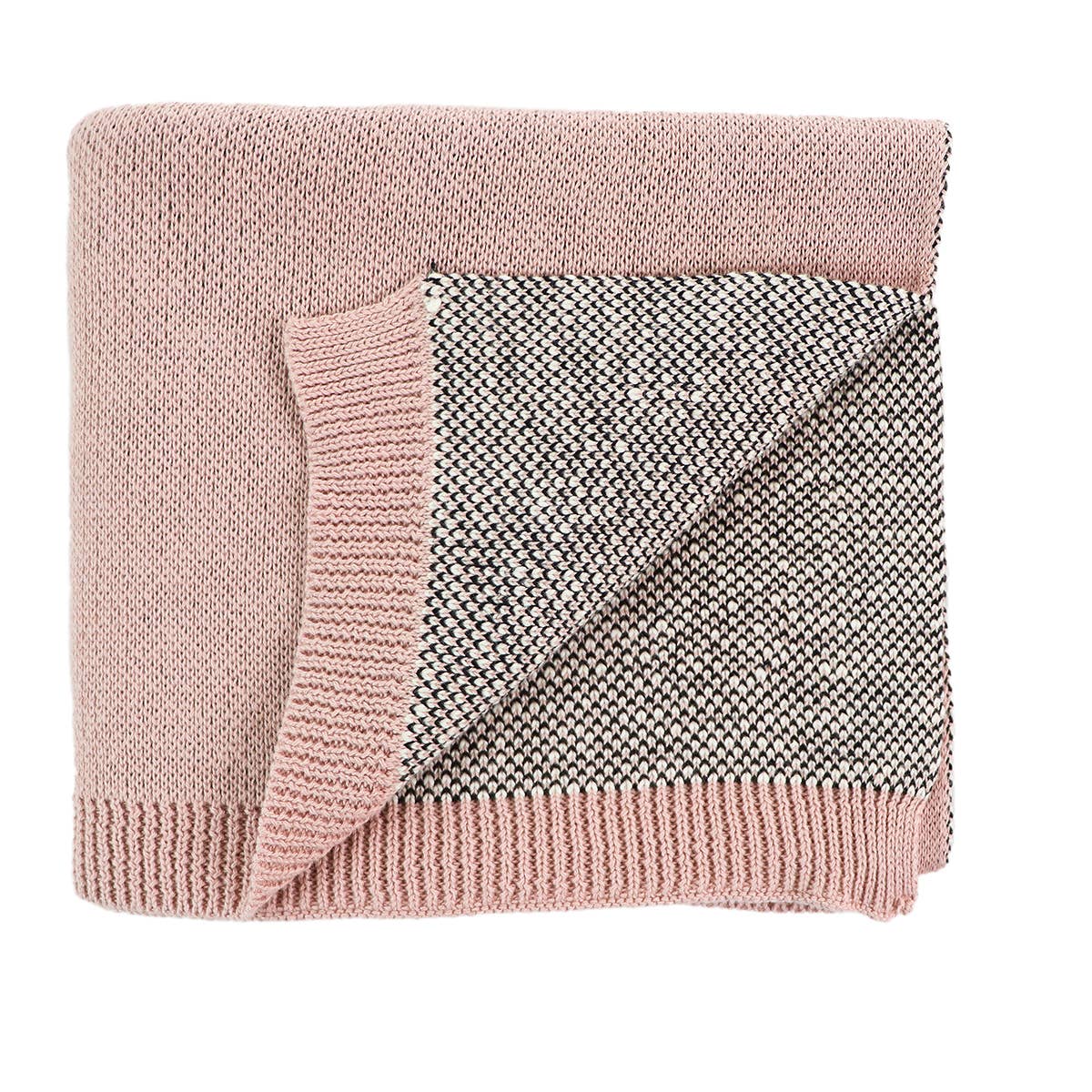 Viverano Organics Bunny - Organic Jacquard Knit Baby Blanket (Thick 'n' Thin)