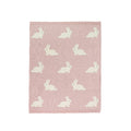 Viverano Organics Bunny - Organic Jacquard Knit Baby Blanket (Thick 'n' Thin)