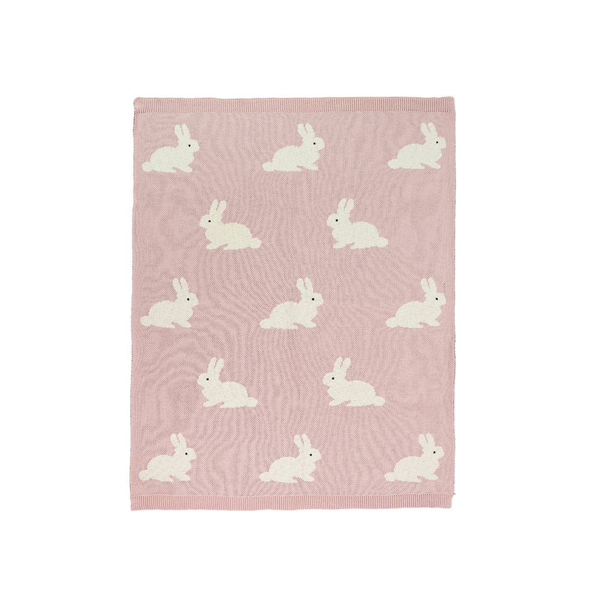 Viverano Organics Bunny - Organic Jacquard Knit Baby Blanket (Thick 'n' Thin)