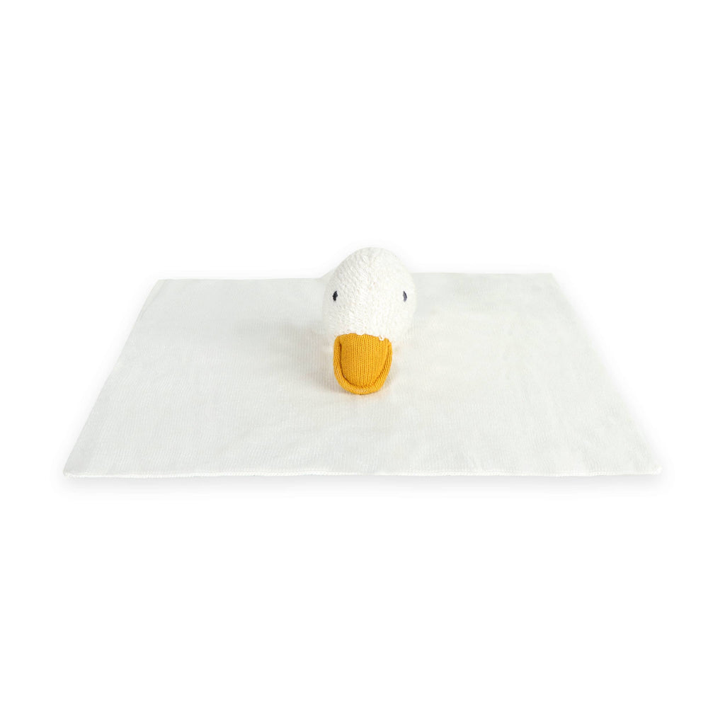 Viverano Organics Ivory / One Size Duck - Organic Baby Lovey Security Blanket