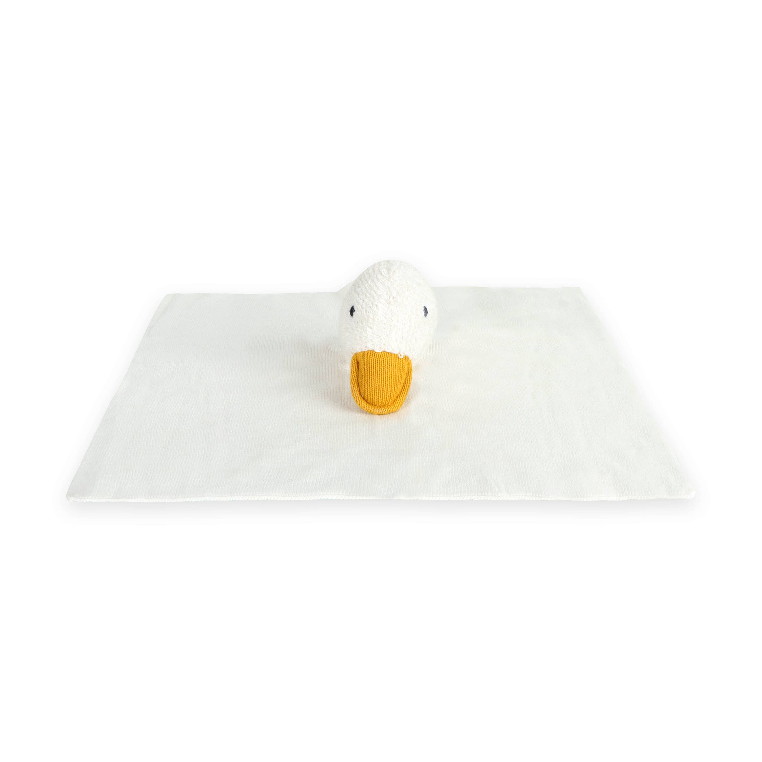 Viverano Organics Ivory / One Size Duck - Organic Baby Lovey Security Blanket