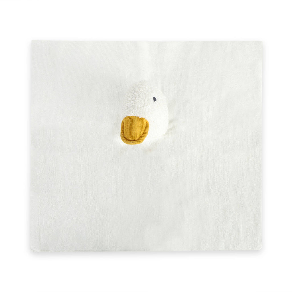 Viverano Organics Ivory / One Size Duck - Organic Baby Lovey Security Blanket