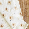 Viverano Organics OS / Natural Elephant Reversible Baby Blanket (Organic Jersey)
