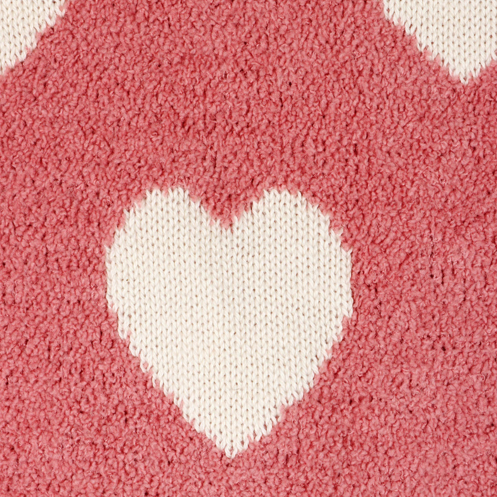 Viverano Organics Baby Pink / One Size Fuzzy Love - Soft Organic Jacquard Knit Baby Blankets