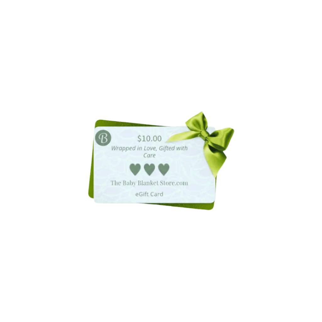 The Baby Blanket Store Gift Card $10.00 Wrapped in Love, Gifted with Care - Gift Card - Great for a Baby Shower Gift