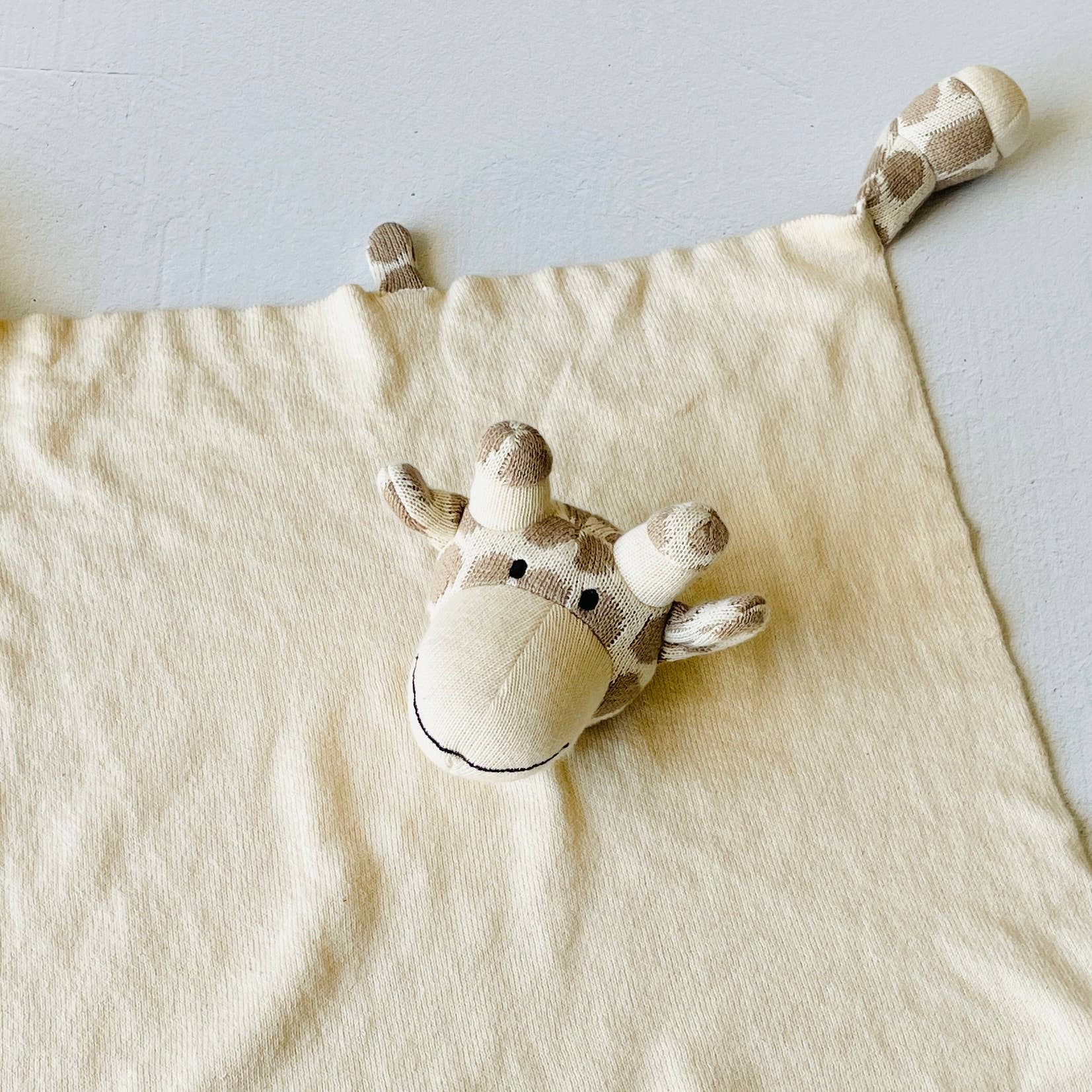 Giraffe - Organic Baby Lovey Security Blanket Cuddle Cloth - Security Blankets - The Baby Blanket Store - at The Baby Blanket Store. (, )
