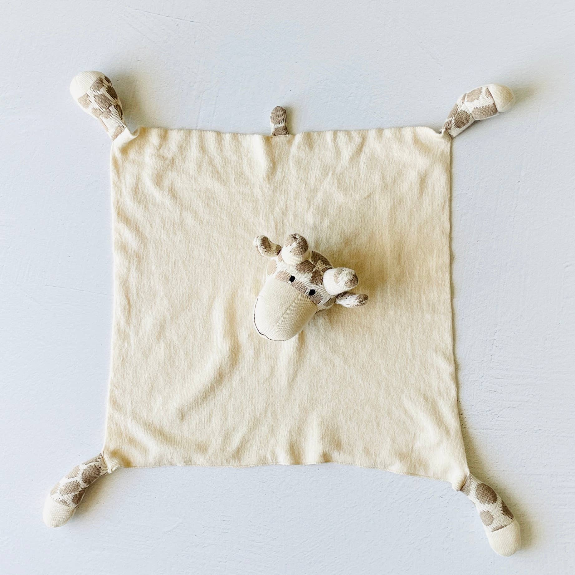 Giraffe - Organic Baby Lovey Security Blanket Cuddle Cloth - Security Blankets - The Baby Blanket Store - at The Baby Blanket Store. (, )