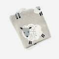 Viverano Organics Happy Sheep - Organic Cotton Jacquard Knit Baby Blanket