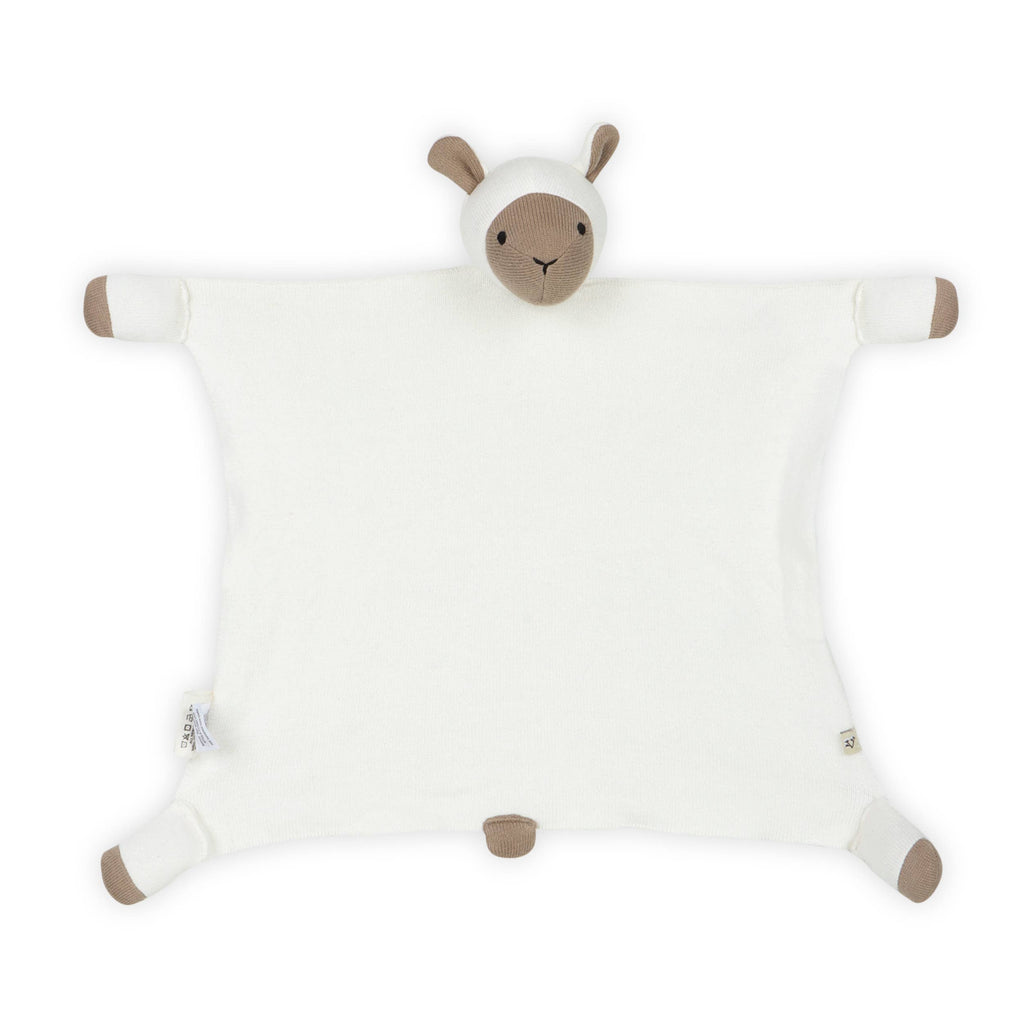 Viverano Organics Lamb - Organic Baby Lovey Security Blanket Cuddle Cloth