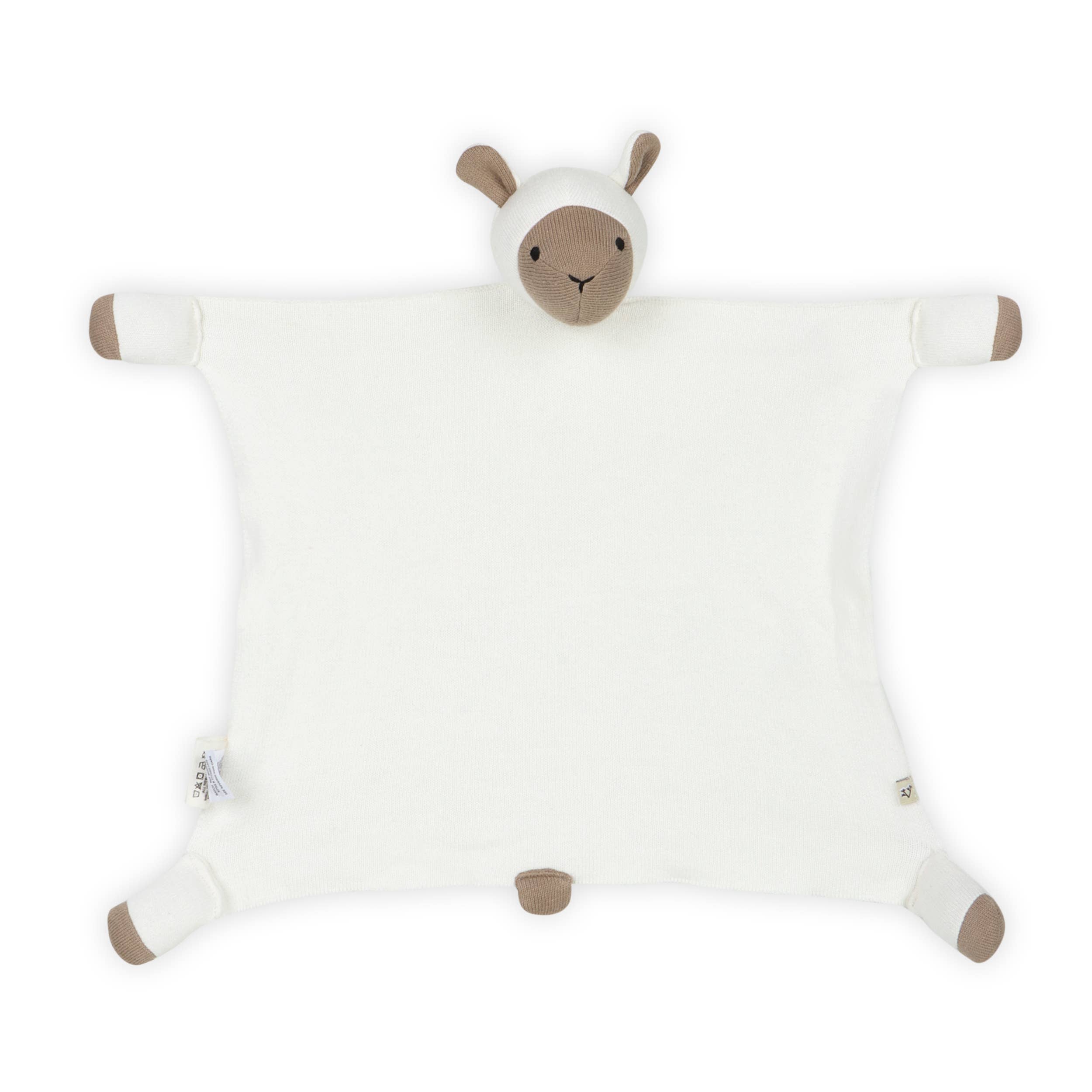 Viverano Organics Lamb - Organic Baby Lovey Security Blanket Cuddle Cloth