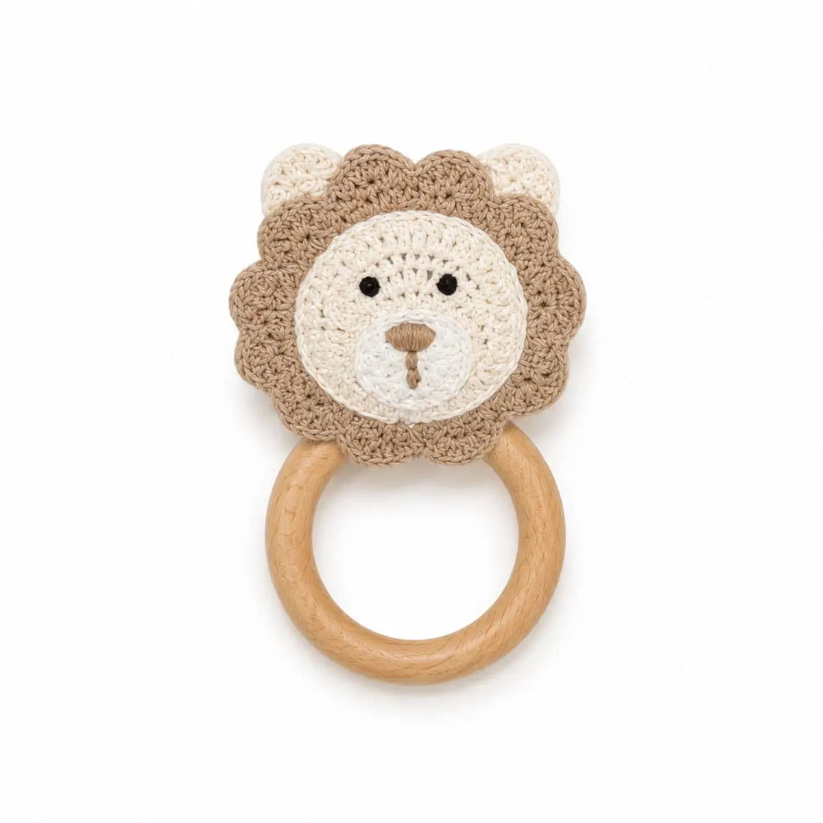 The Baby Blanket Store Crib Blanket 32"x 40" One Size / Cottonwood Lion Knit Baby Blanket & Rattle Gift Set | Organic Cotton