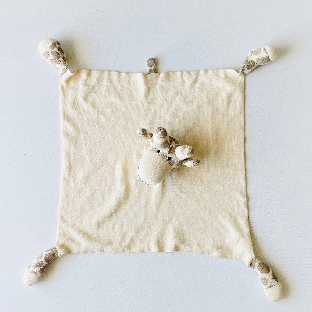The Baby Blanket Store Security Blankets Giraffe | Organic Cotton Baby Lovey Security Blanket