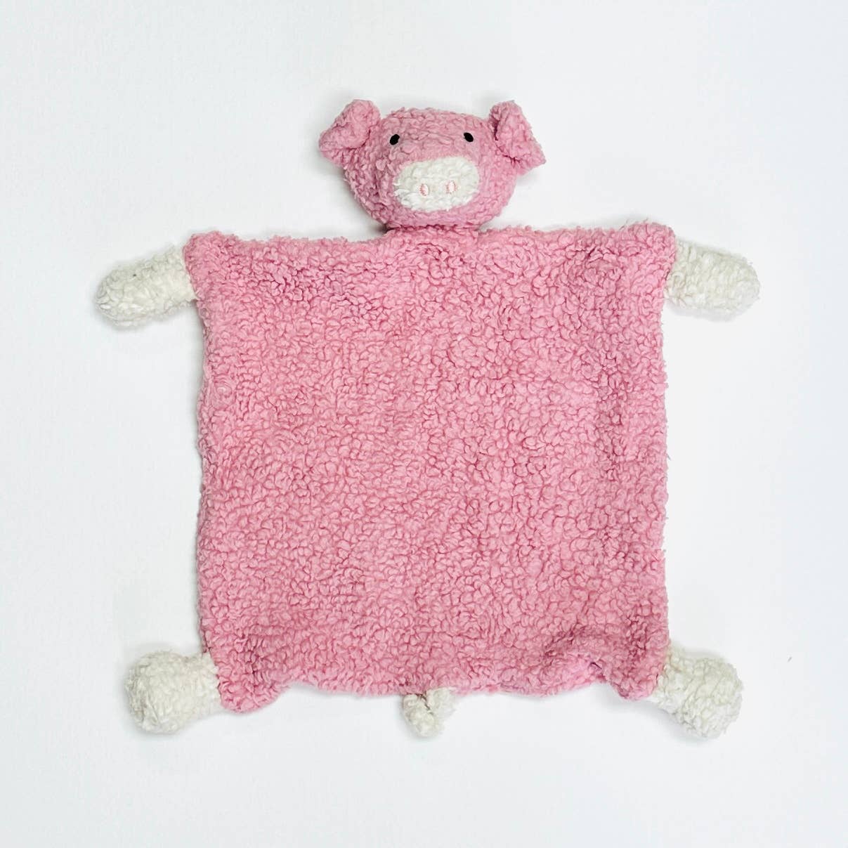 The Baby Blanket Store Security Blankets Pig (Blush) / OS Lovey Security Blanket | Organic Cotton Sherpa | Choose One