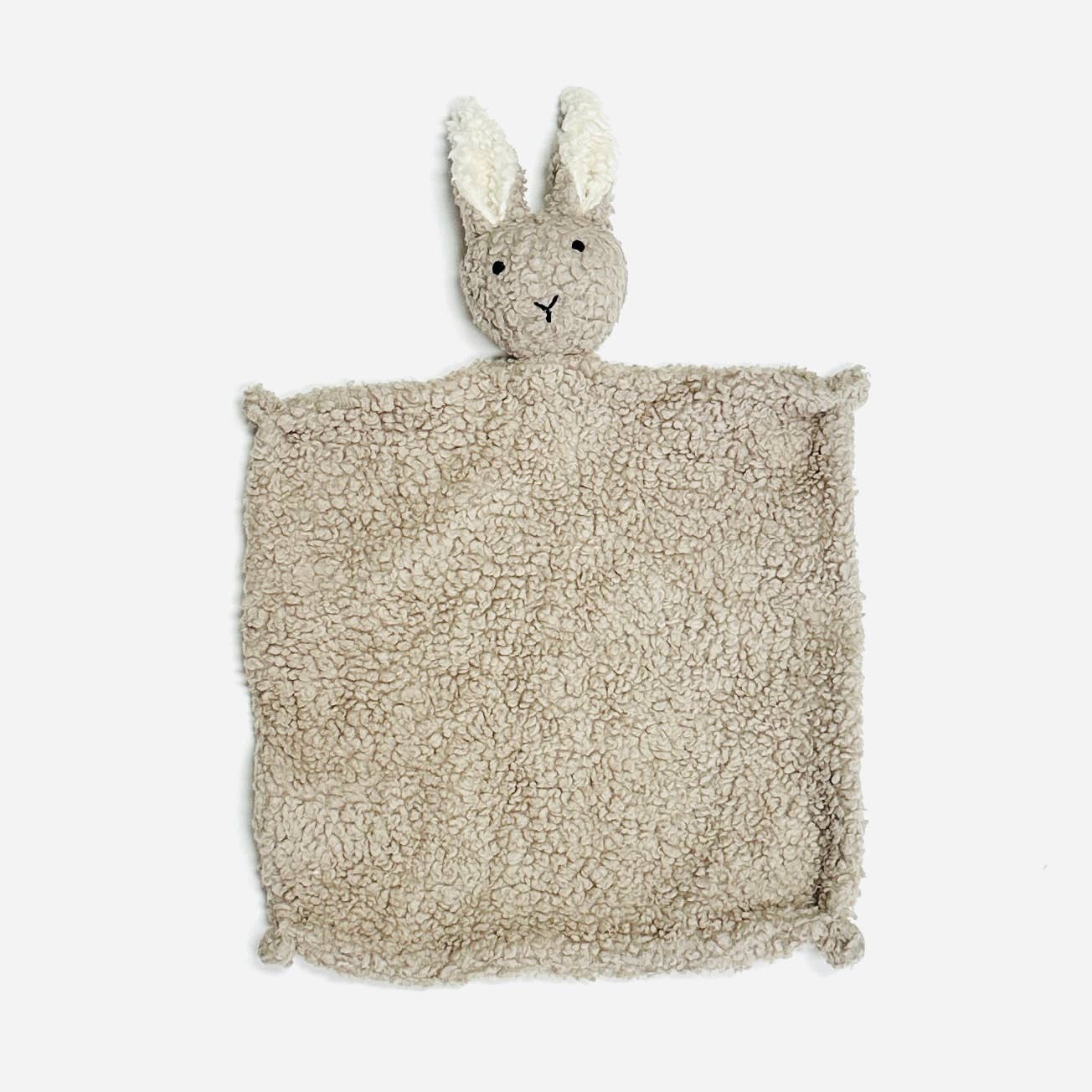 The Baby Blanket Store Security Blankets Bunny (Stone) / OS Lovey Security Blanket | Organic Cotton Sherpa | Choose One