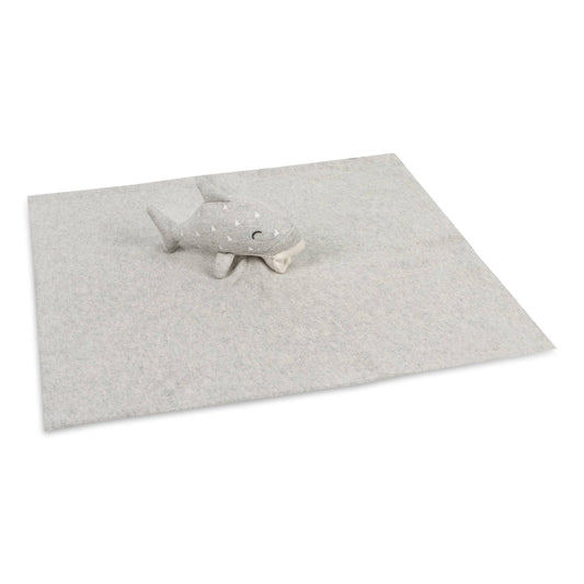 The Baby Blanket Store Security Blankets Grey Heather / One Size Whale | Organic Cotton Baby Lovey Security Blanket