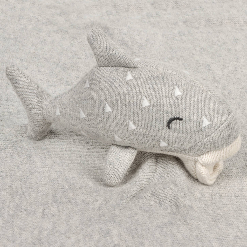 The Baby Blanket Store Security Blankets Grey Heather / One Size Whale | Organic Cotton Baby Lovey Security Blanket