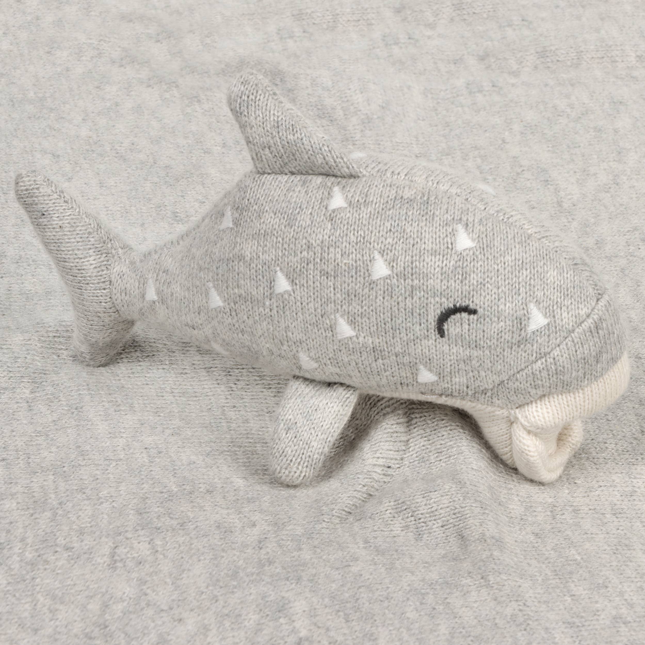 The Baby Blanket Store Security Blankets Grey Heather / One Size Whale | Organic Cotton Baby Lovey Security Blanket
