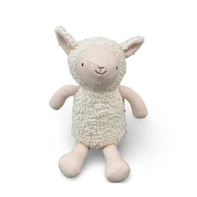 The Baby Blanket Store Stuffed Animal Natural / One Size Luna Lamb | Organic Cotton Sherpa Knit Stuffed Animal