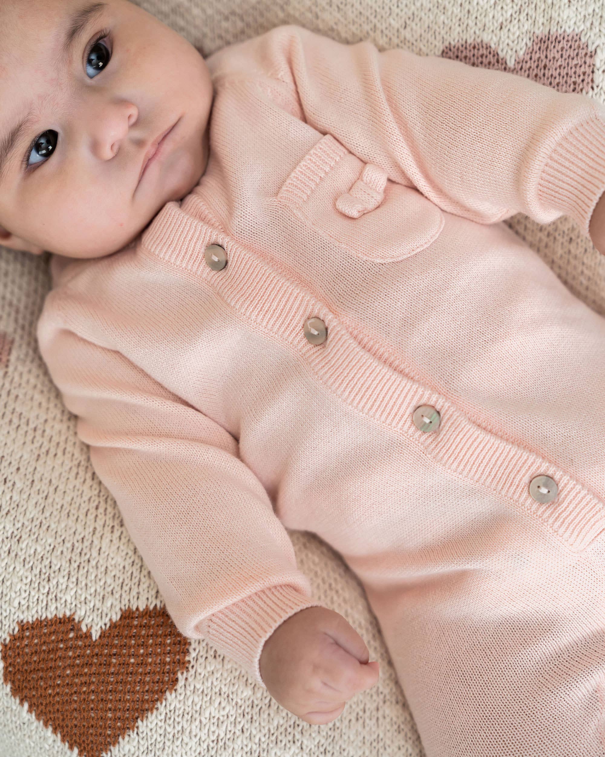 Viverano Organics Milan Knit Baby Pocket Jumpsuit (Organic Cotton)