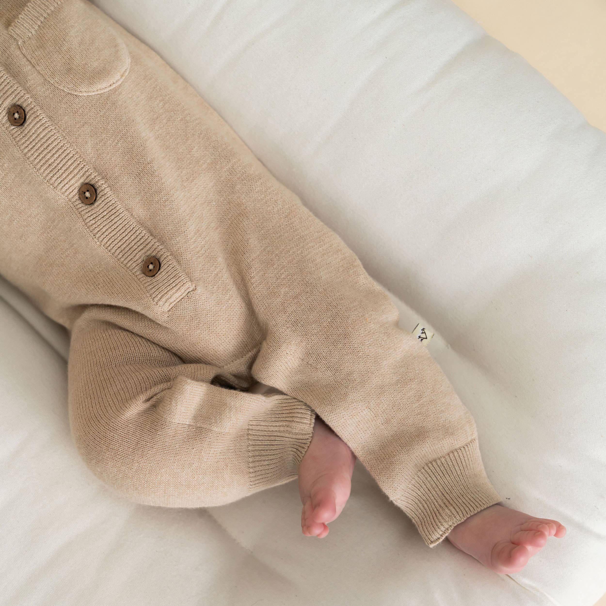 Viverano Organics Milan Knit Baby Pocket Jumpsuit (Organic Cotton)