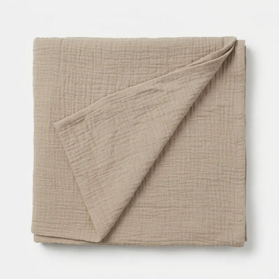 The Baby Blanket Store Muslin Gauze Oat | Organic Cotton Double Gauze Muslin Swaddle