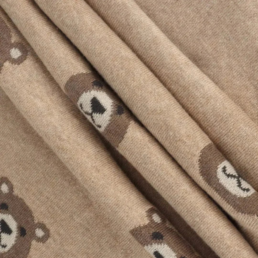 The Baby Blanket Store Bundle Bear Baby Blanket & Duck Blue Teddy Bear Stuffed Animal Bundle | Organic Cotton