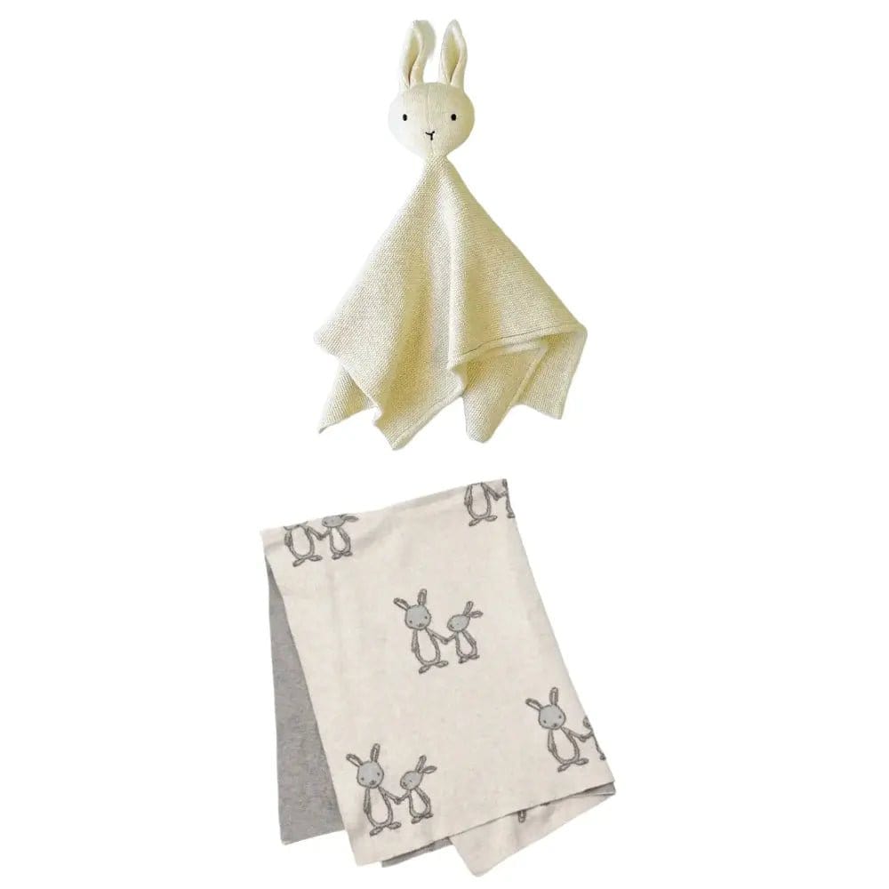 The Baby Blanket Store Bundle Bunny Baby Blanket &  Bunny Lovey Bundle | Organic Cotton