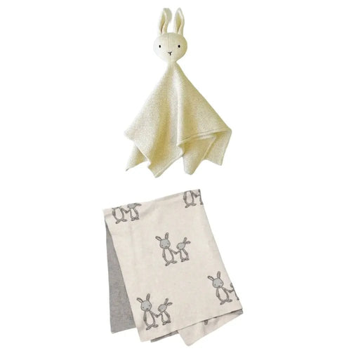 The Baby Blanket Store Bundle Bunny Baby Blanket &  Bunny Lovey Bundle | Organic Cotton